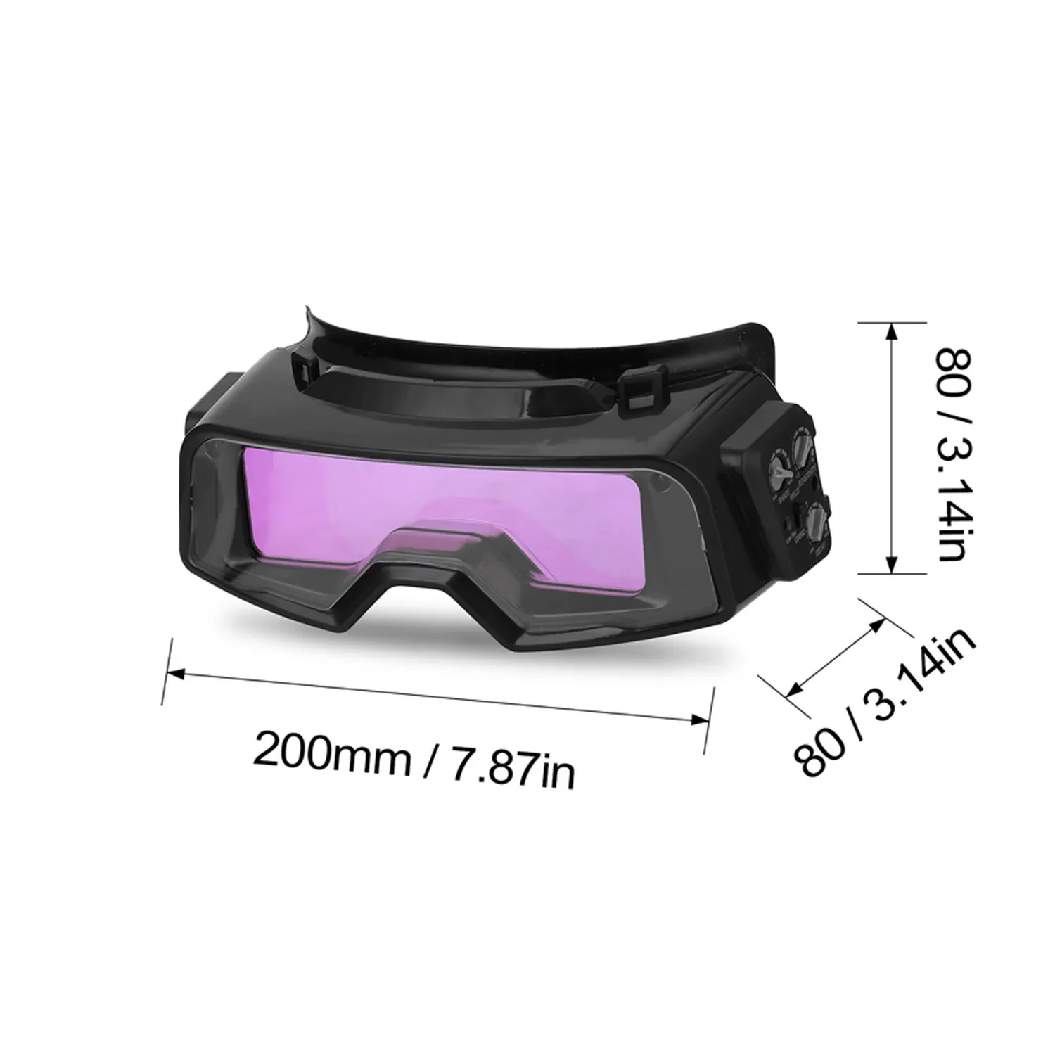 Auto Darkening Welding Mask Glasses – Protective Headwear Cap