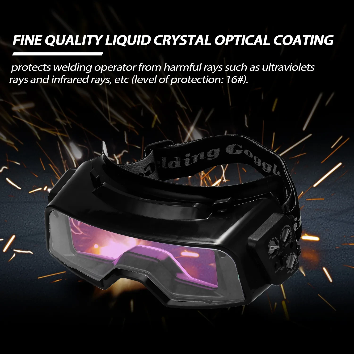 Auto Darkening Welding Mask Glasses – Protective Headwear Cap