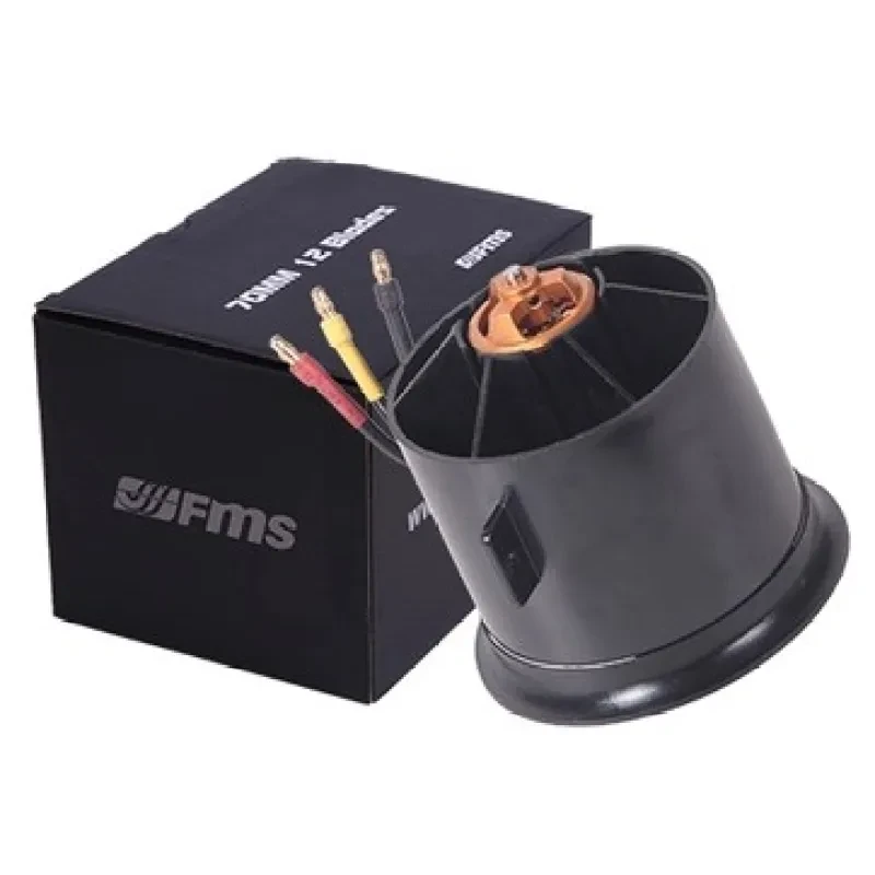 FMS 70mm 12-Blade EDF with 2845 KV2750 Motor for RC Jets