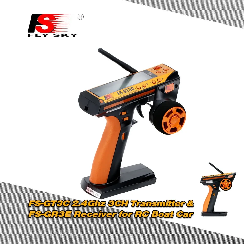 FS-GT3C 2.4GHz 3-Channel RC Car & Boat Remote Control Transmitter
