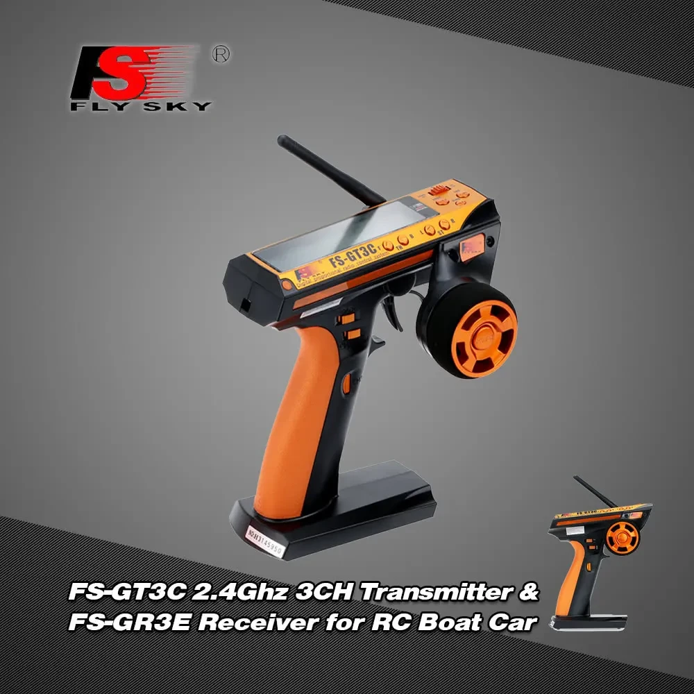 FS-GT3C 2.4GHz 3-Channel RC Car & Boat Remote Control Transmitter