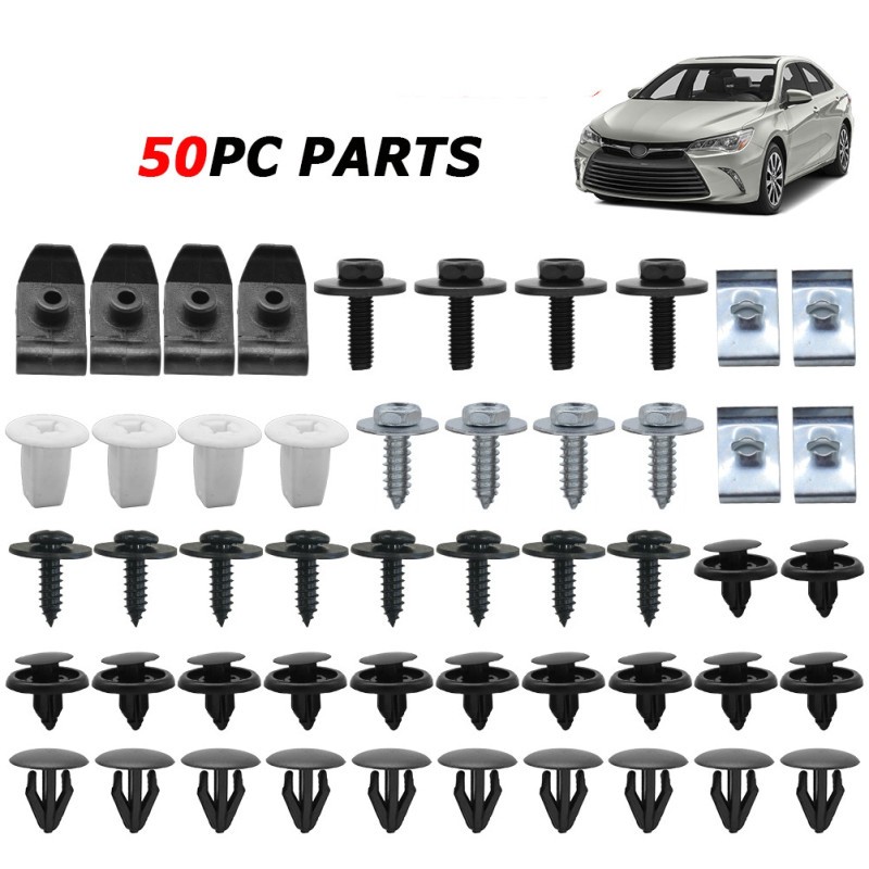 50pcs Car Engine Under Body Cover Clips for Toyota Lexus Bumper