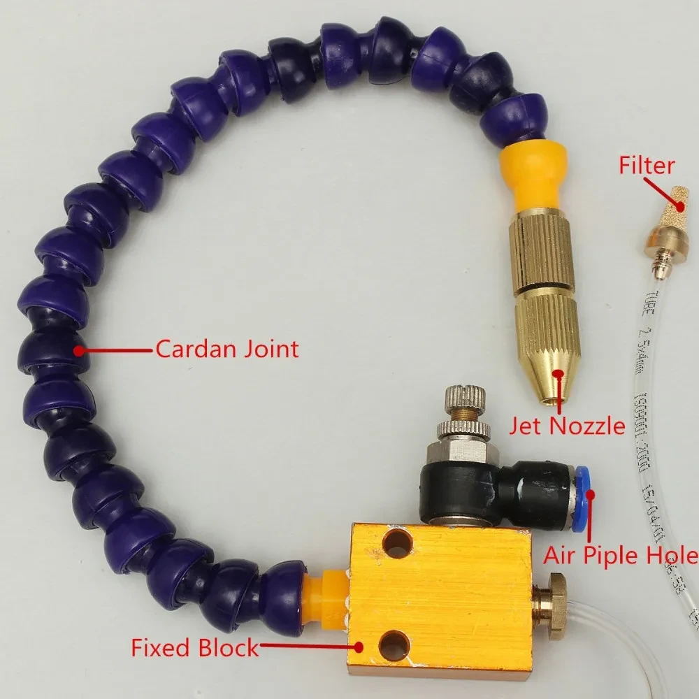 Durable CNC Mist Coolant Spray System for Lathe & Milling Machines
