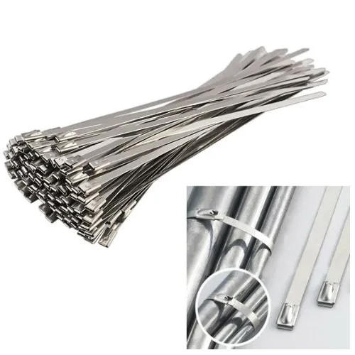 Stainless Steel Cable Ties | Heavy Duty Zip Ties 100pcs