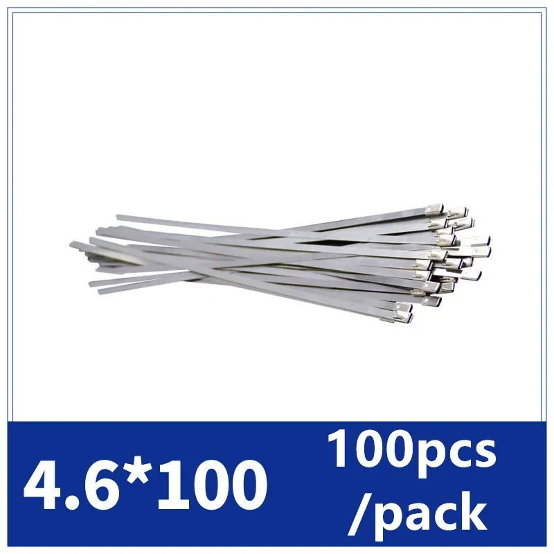 Stainless Steel Cable Ties | Heavy Duty Zip Ties 100pcs