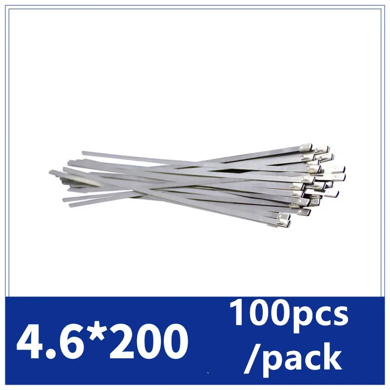 Stainless Steel Cable Ties | Heavy Duty Zip Ties 100pcs