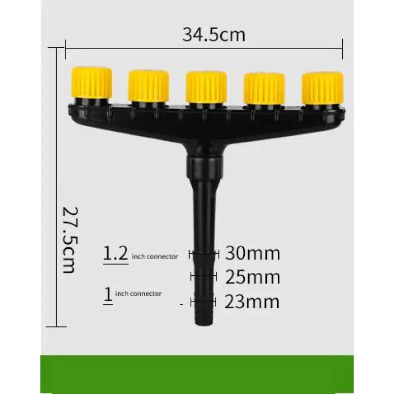 Multi-Head Garden Water Spray Nozzle | 5-Head Sprinkler for Irrigation
