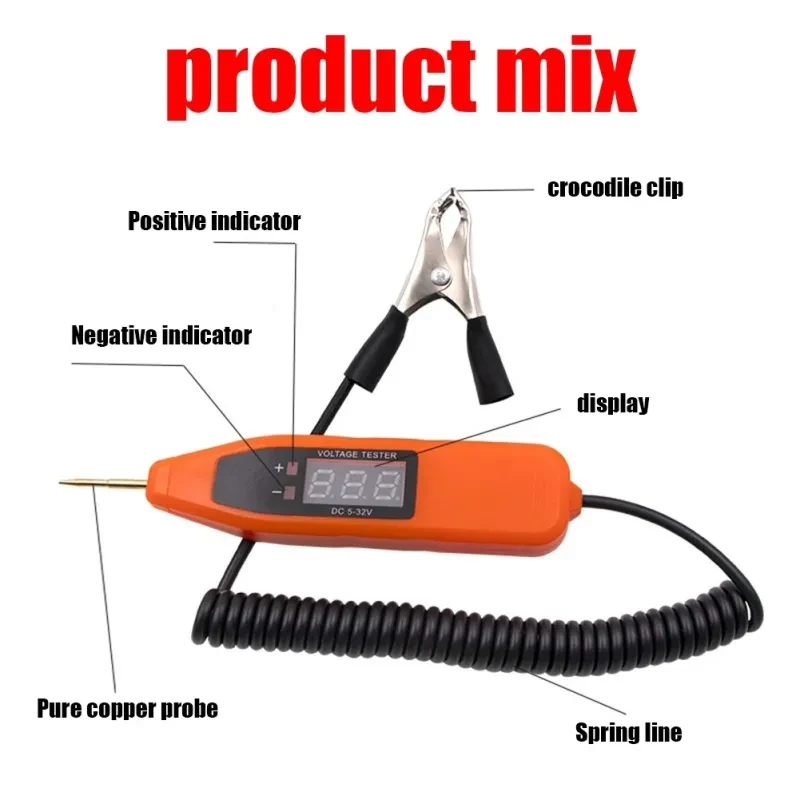 Multi-Function Digital LED Test Pen | Vehicle Electrician Tool