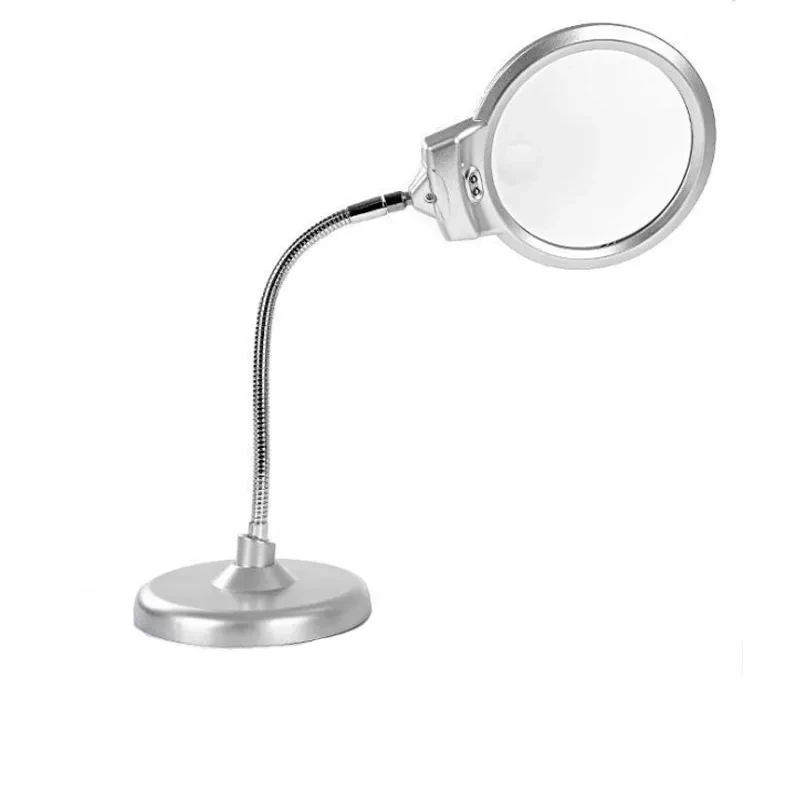 130mm Large Magnifying Glass with LED Light | 2x & 5x Lens