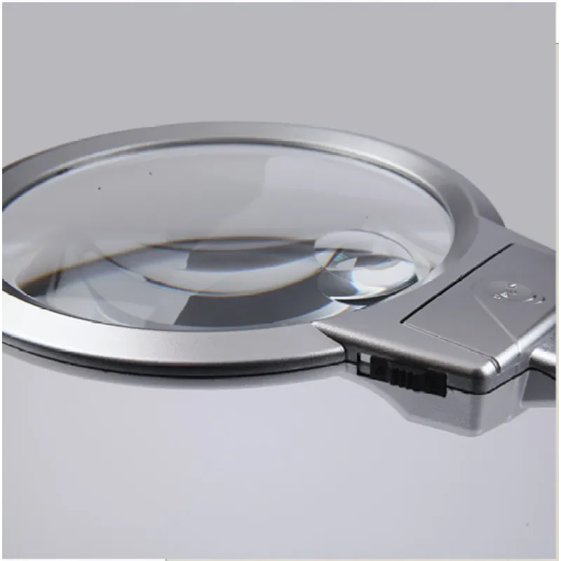 130mm Large Magnifying Glass with LED Light | 2x & 5x Lens