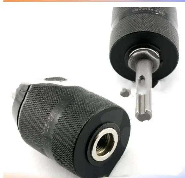 All-Metal Hand-Tight Drill Chuck 13mm 1/2-20UNF with Round Shank