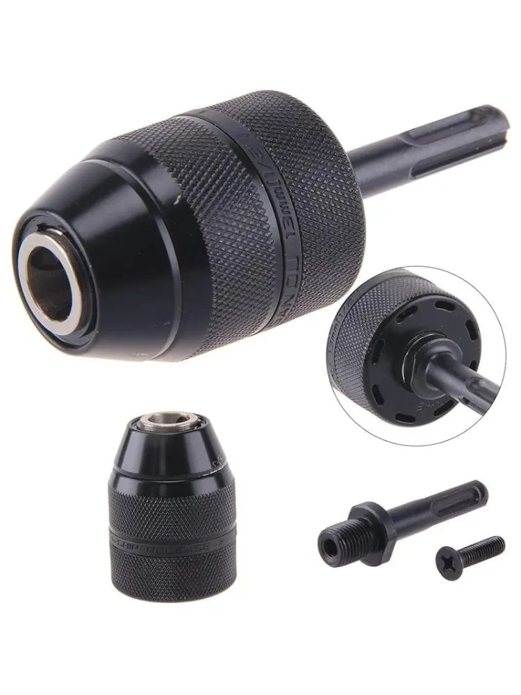 All-Metal Hand-Tight Drill Chuck 13mm 1/2-20UNF with Round Shank