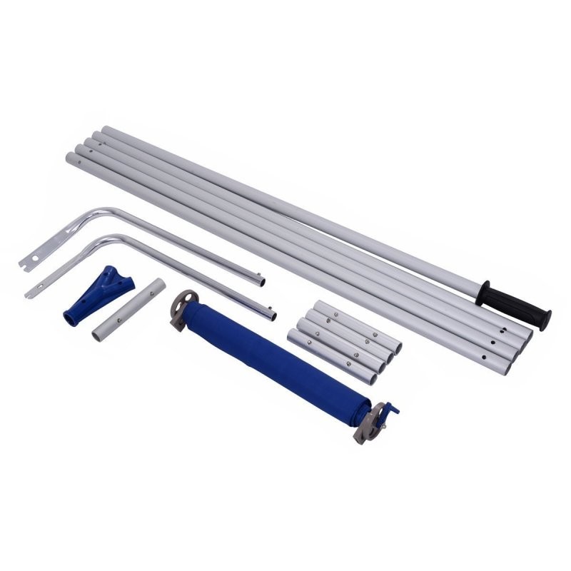 Roof Snow Removal Rake Retractable Aluminum Handle Shovel 21ft
