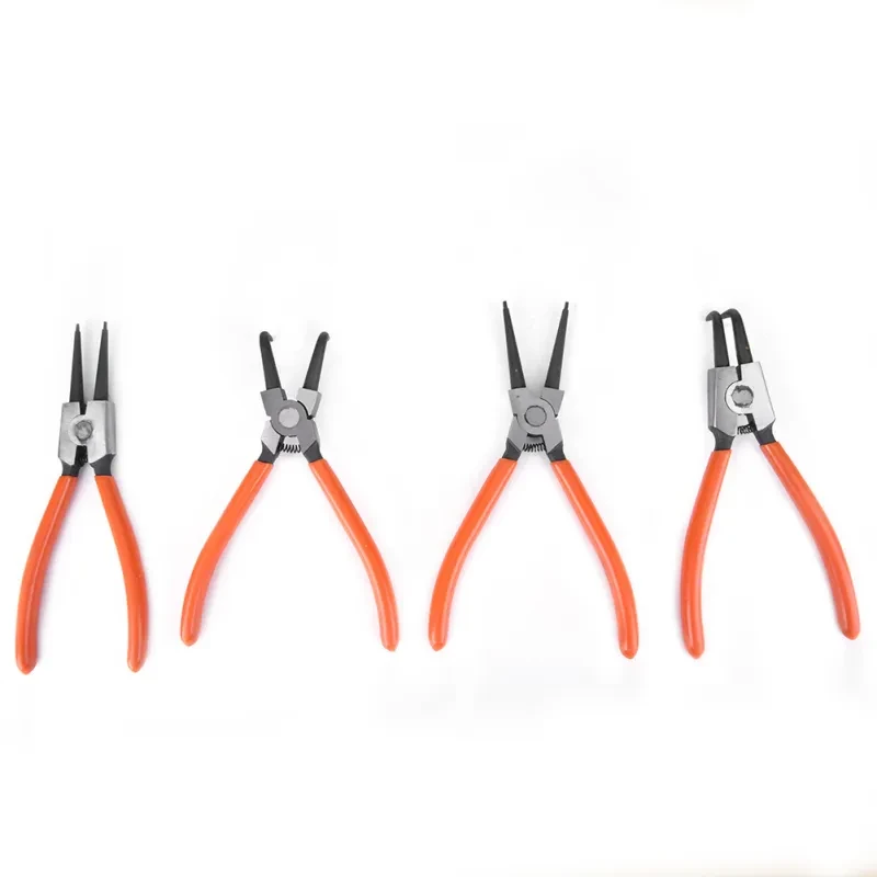 7-Inch Carbon Steel Internal External Snap Ring Pliers Set (4Pcs)