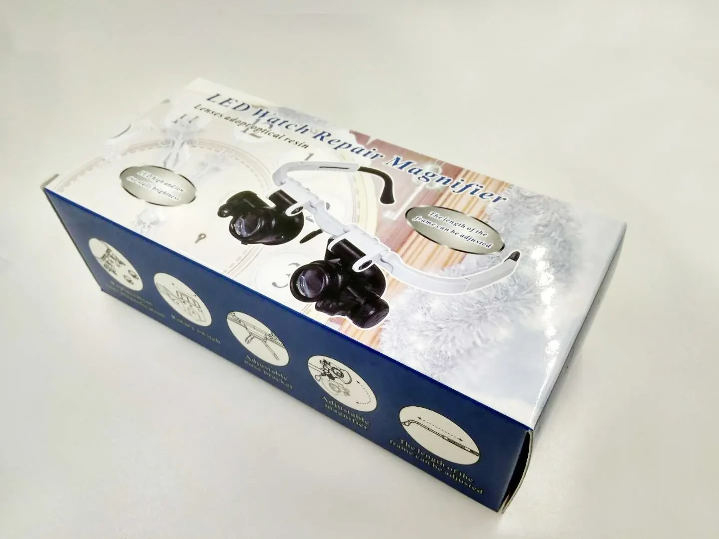 Head-Wearing Magnifier with LED Light 8X 15X 23X for Jewelers & Repair
