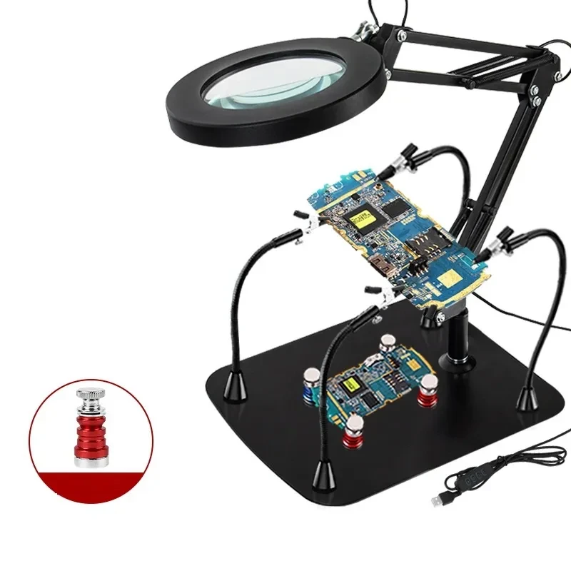 Welding Magnifying Glass Lamp with Light for Circuit Board Repair