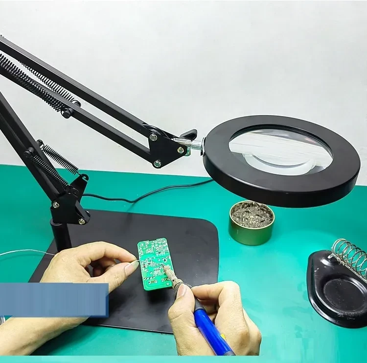 Welding Magnifying Glass Lamp with Light for Circuit Board Repair