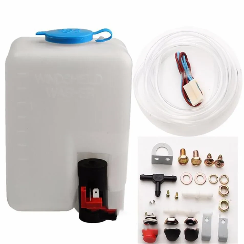 1.5L Car Windshield Washer Bottle Reservoir Pump Kit 12V Universal