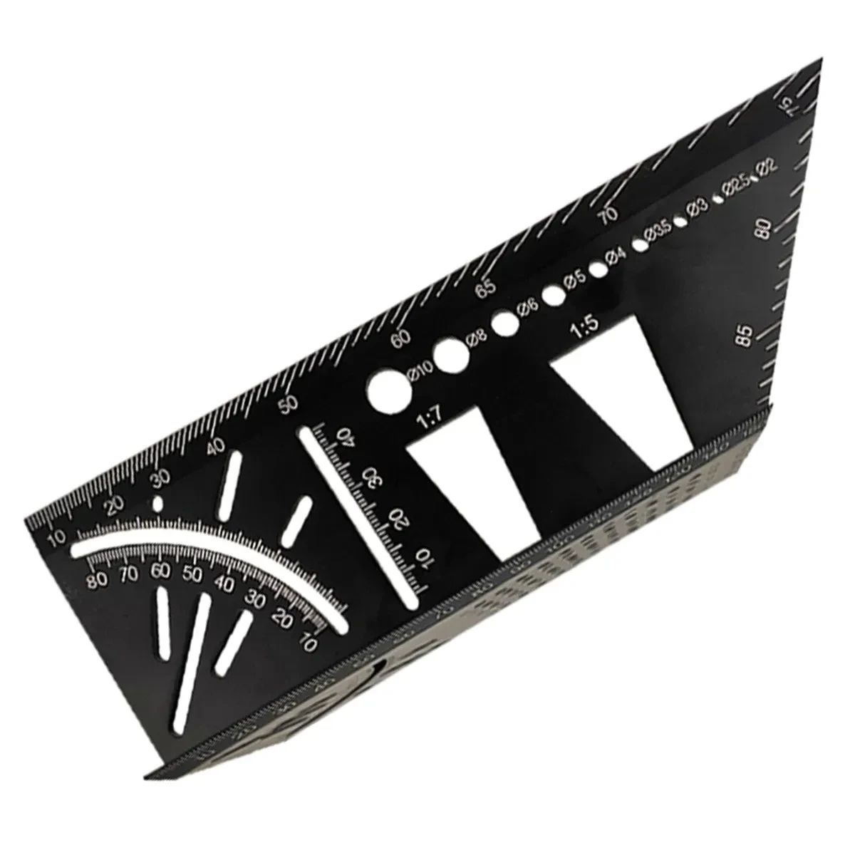 3D Aluminum Woodworking Ruler Multi-Angle 90° Marking Tool Square