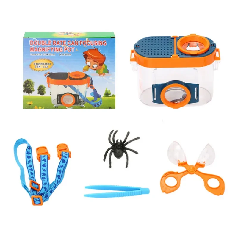 Children’s Outdoor Insect Observation Box Magnifying Glass Toy 20167D