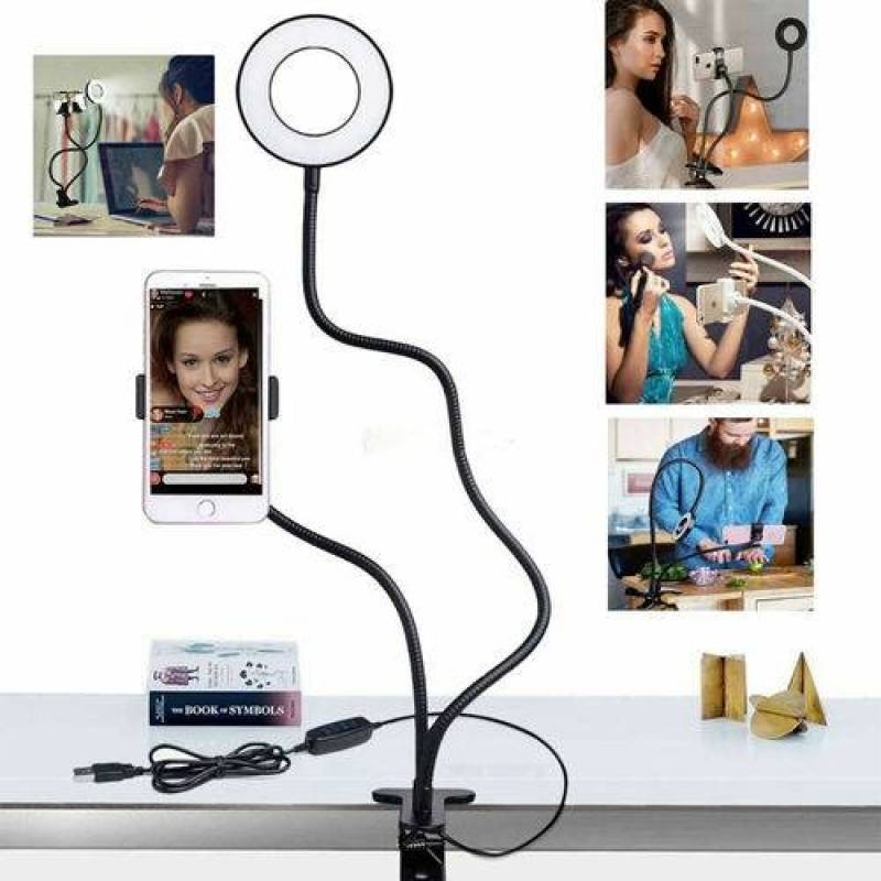Dimmable Ring Light with Tripod Stand