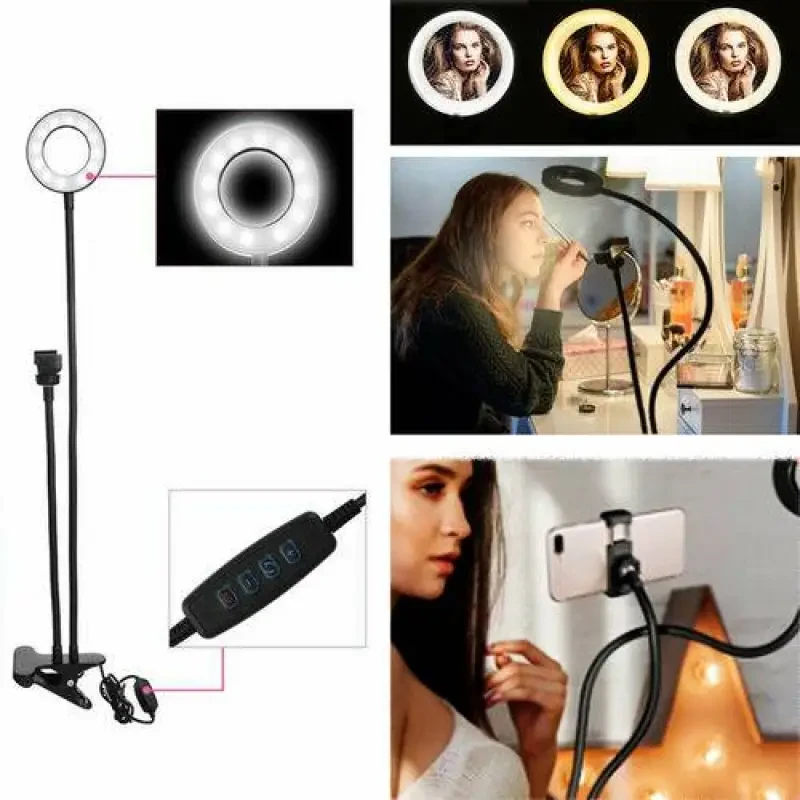 Dimmable Ring Light with Tripod Stand