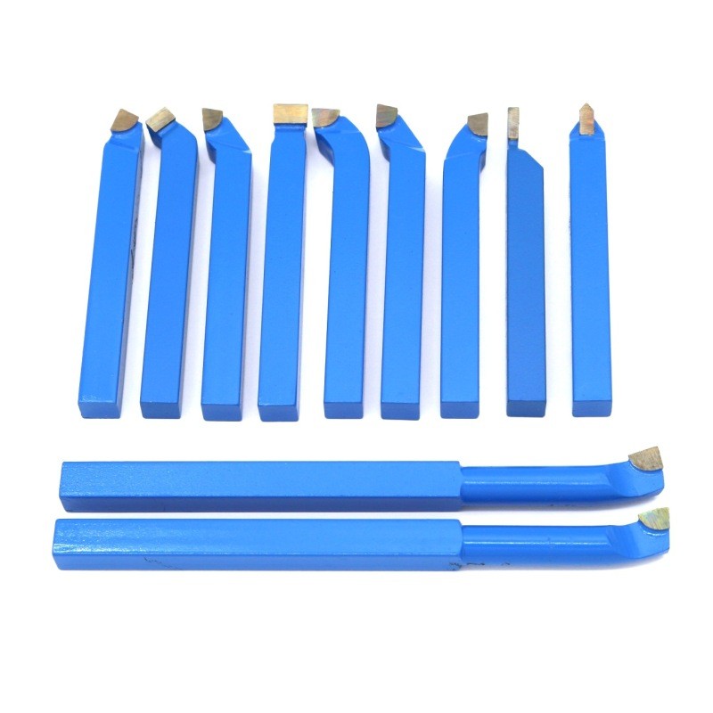 11Pcs Metal Lathe Tool Set – 8/10/12mm Shank Turning & Boring Bits