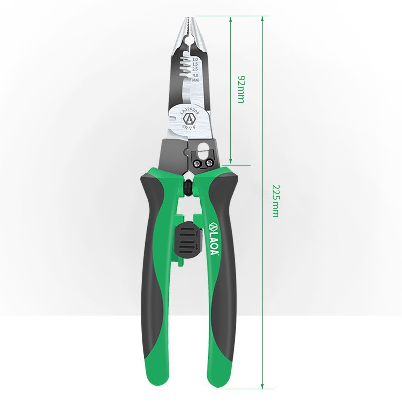 6-in-1 Needle Nose Pliers – Wire Stripper, Cutter & Crimper Tool