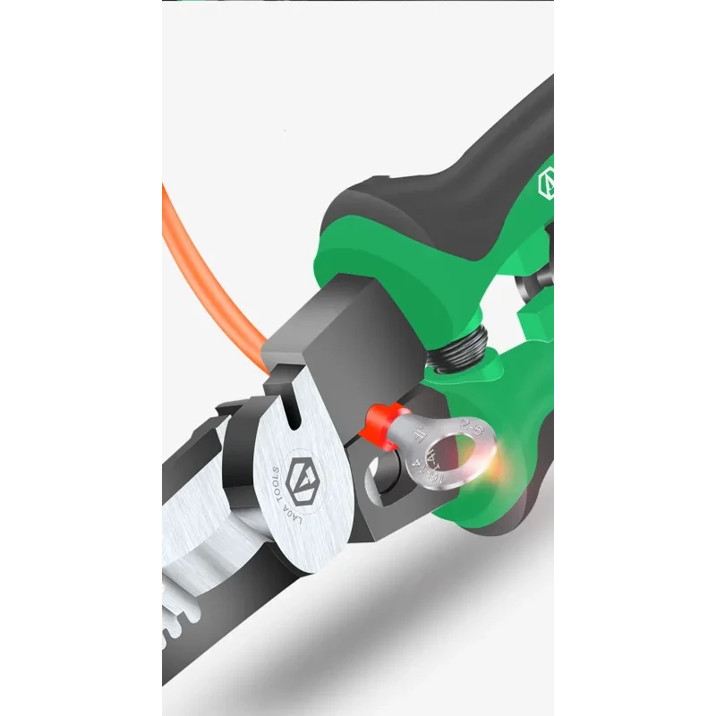 6-in-1 Needle Nose Pliers – Wire Stripper, Cutter & Crimper Tool