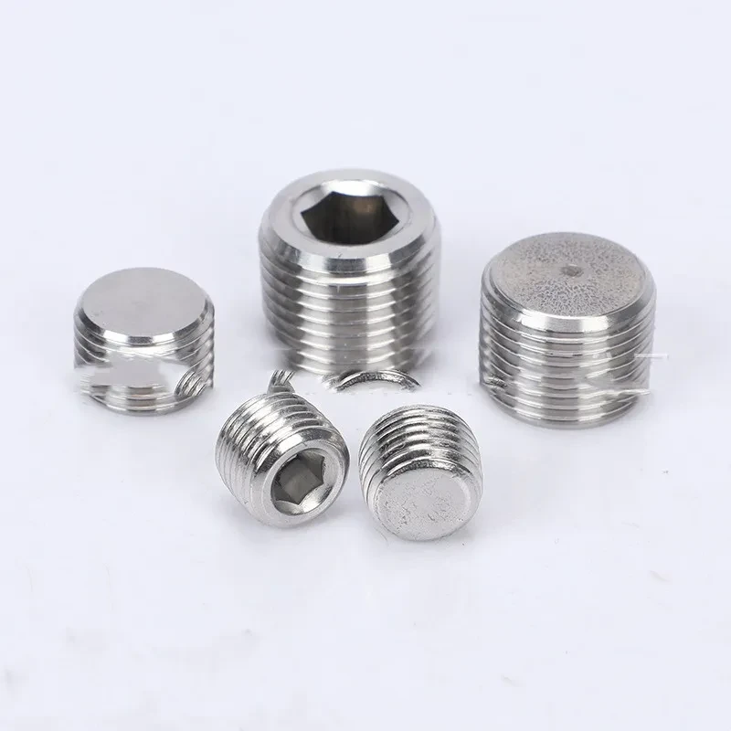 Stainless Steel 304 Hexagon Pipe Plug – Multi-Spec Bulkhead Fitting