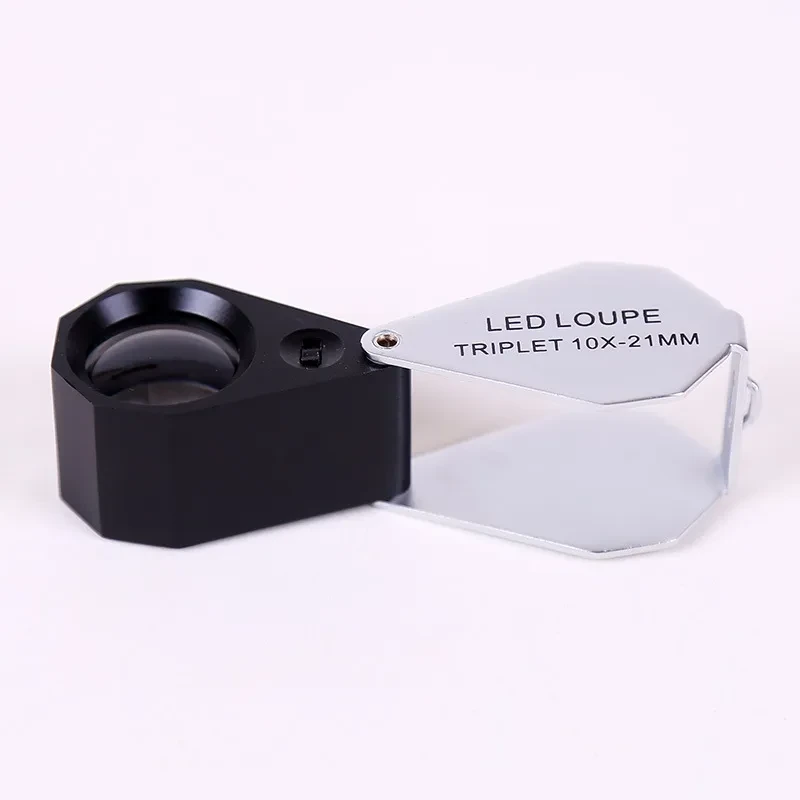 Jewelry Magnifier 10X21 with LED Light – Optical Glass Lens