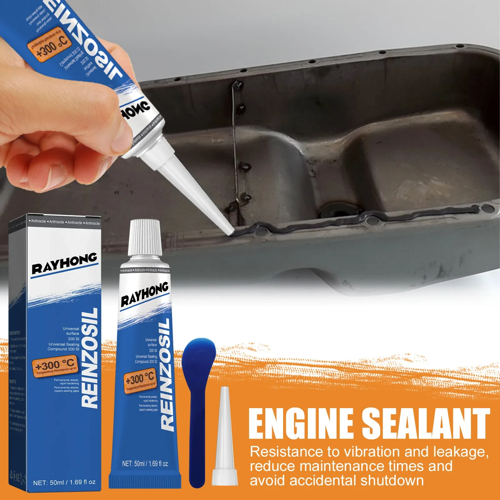 Auto Fuel Tank Repair Glue – High Temp Metal Sealant 50ml