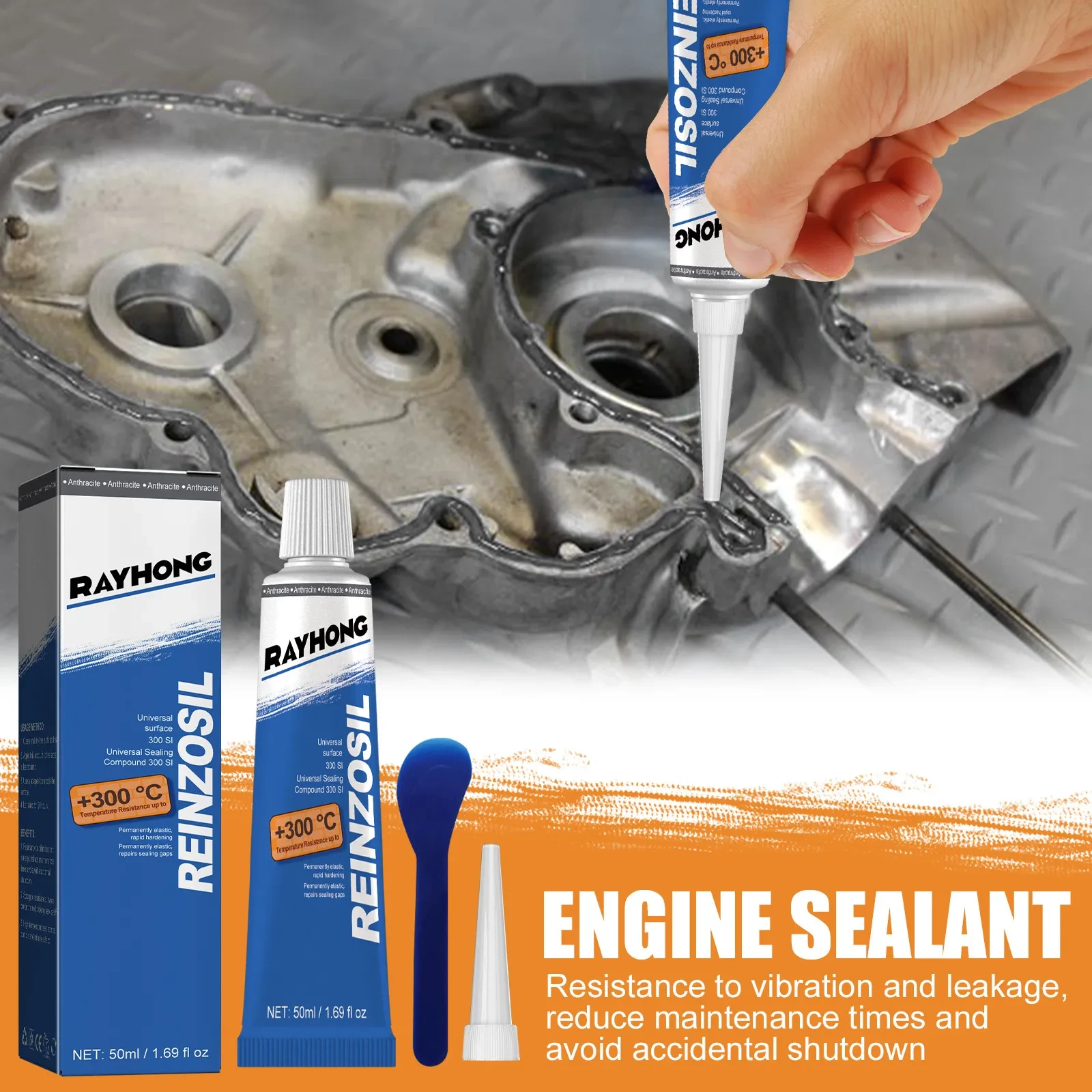Auto Fuel Tank Repair Glue – High Temp Metal Sealant 50ml
