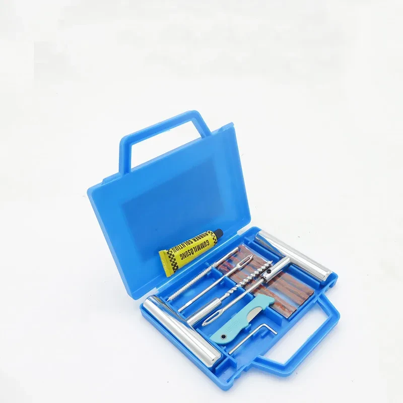 Motorcycle Tire Repair Tool Kit – All-Steel Needle with Accessories