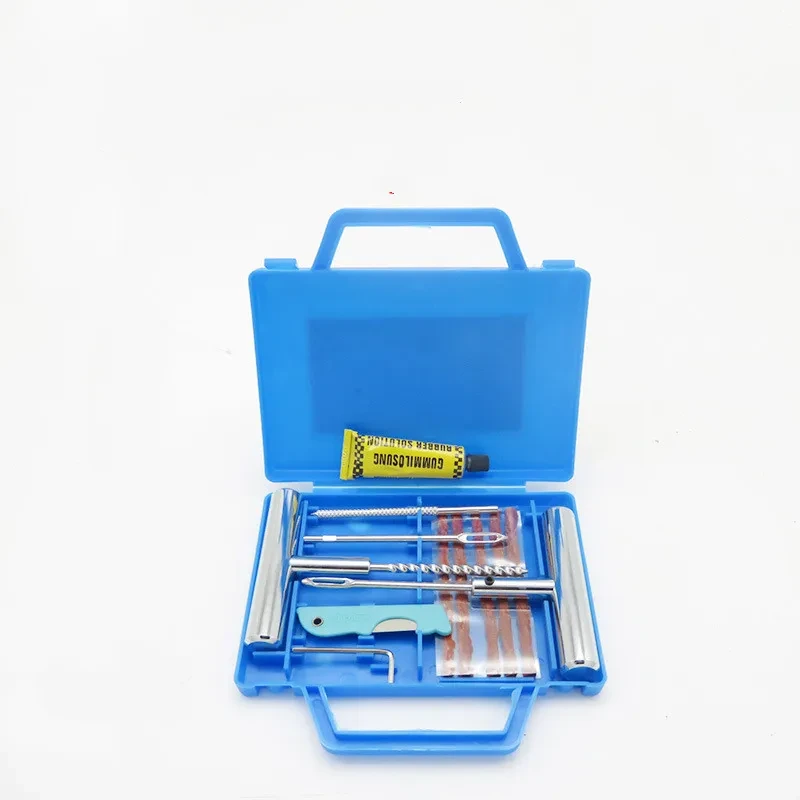Motorcycle Tire Repair Tool Kit – All-Steel Needle with Accessories