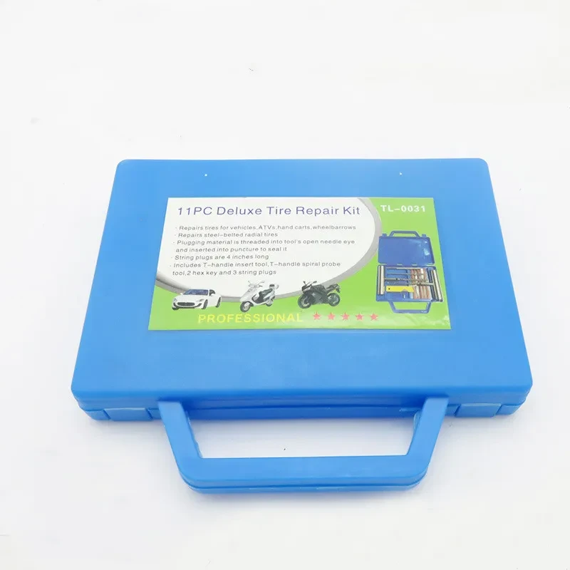 Motorcycle Tire Repair Tool Kit – All-Steel Needle with Accessories