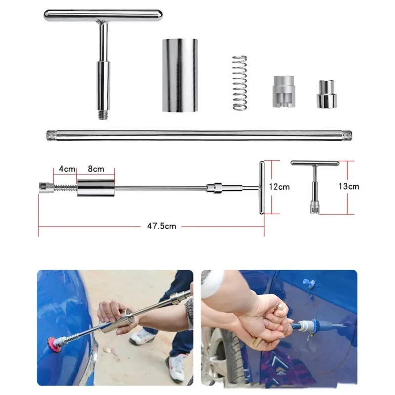 18Pcs Dent Repair Tool Set – T-Rod Puller Kit for Car Body Repair