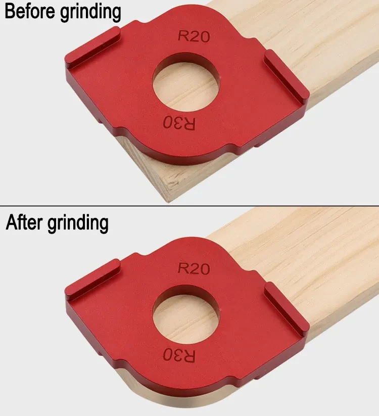Carpentry Semi-Round Corner Guide – Aluminum Alloy Positioning Tool