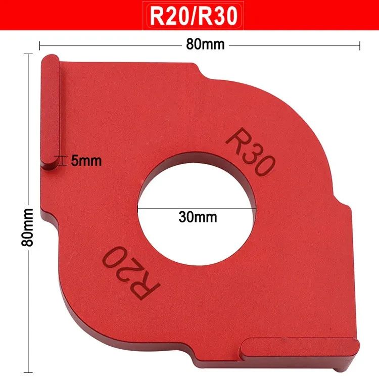 Carpentry Semi-Round Corner Guide – Aluminum Alloy Positioning Tool