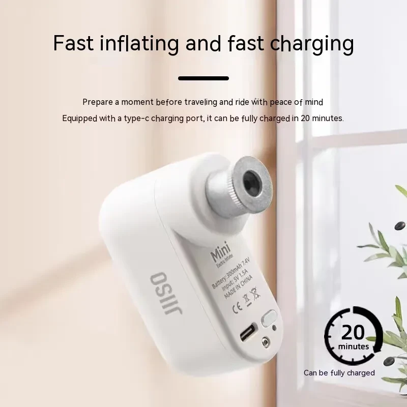 Portable Rechargeable Bicycle Pump – Mini Electric 100PSI Air Cylinder