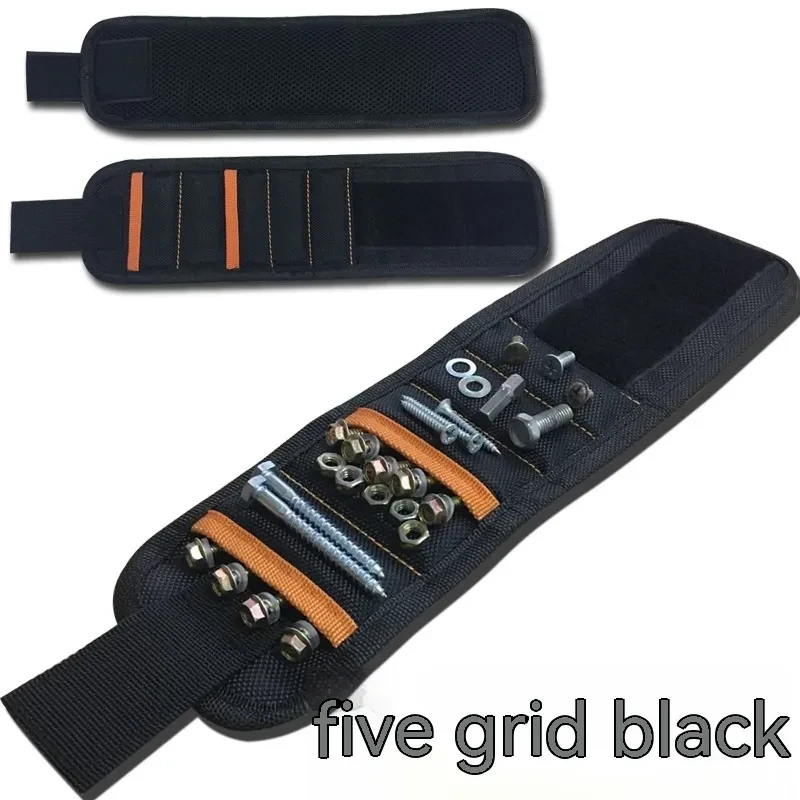 15 Grid Magnetic Wristband – Pocket Style Tool Strap for DIY & Repair