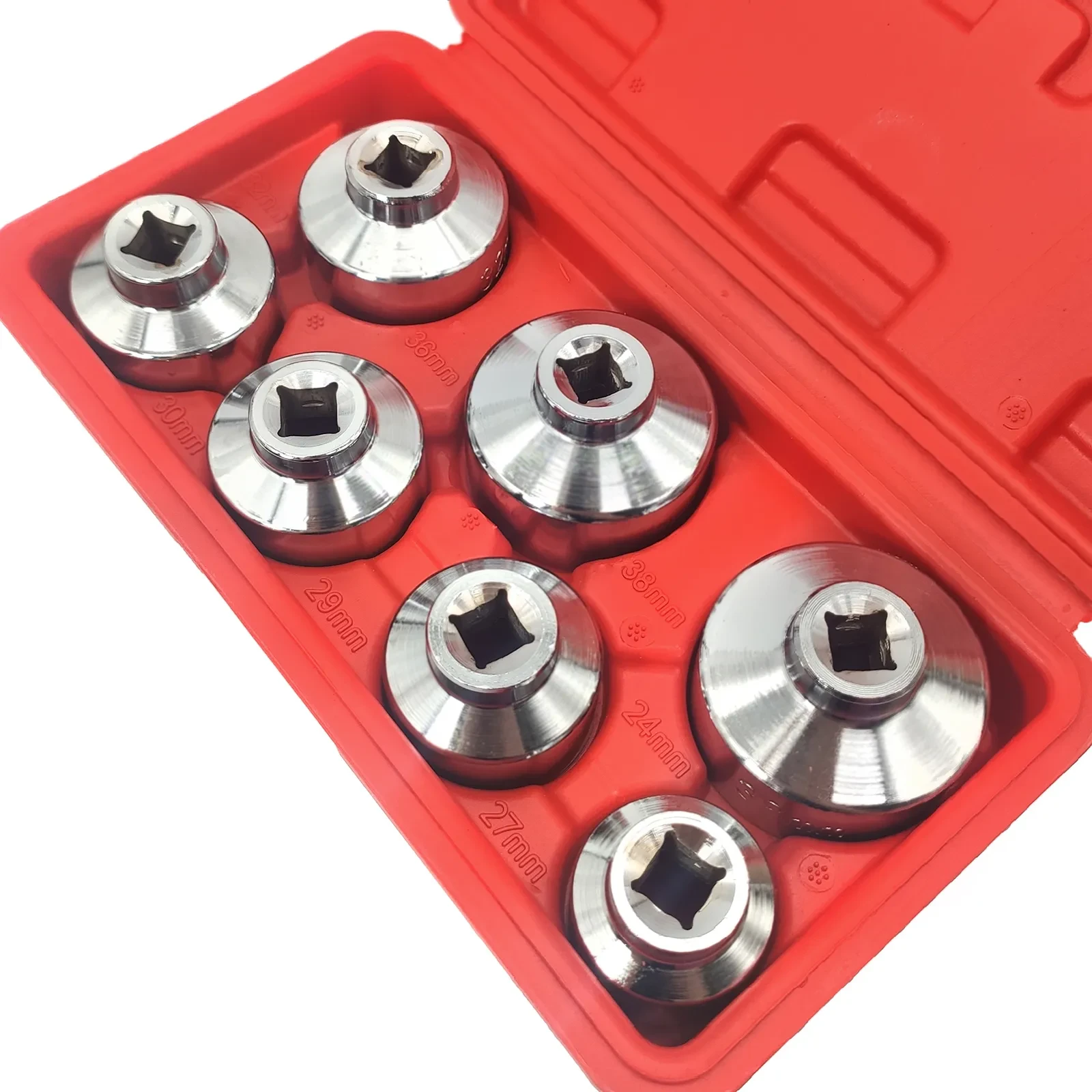 Engine Oil Filter Wrench Set – 24–38mm Heavy-Duty Removal Tool