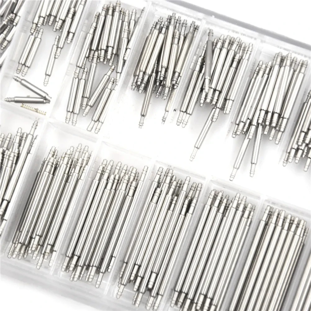 360 PCS Watch Band Spring Bars Set – 8–25mm Stainless Steel Pins
