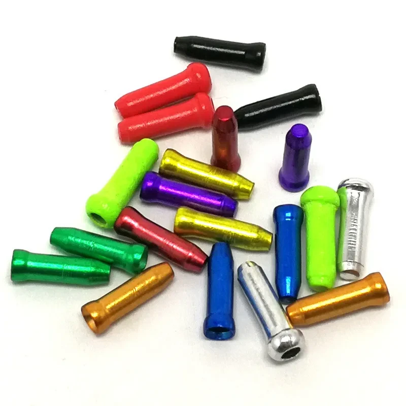 Aluminum Bike Brake & Gear Cable Caps – Colorful Tail End Ferrules
