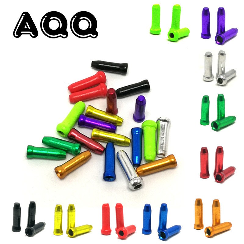Aluminum Bike Brake & Gear Cable Caps – Colorful Tail End Ferrules