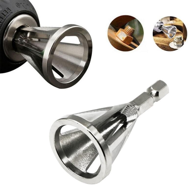 Triangular Deburring Chamfer Tool – External Chamfering Drill Bit