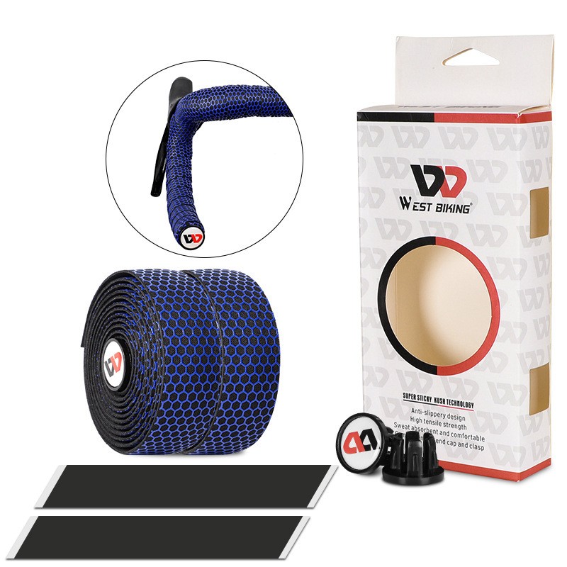 Shock-Absorbing Road Handlebar Tape – Non-Slip Silicone Cycling Straps