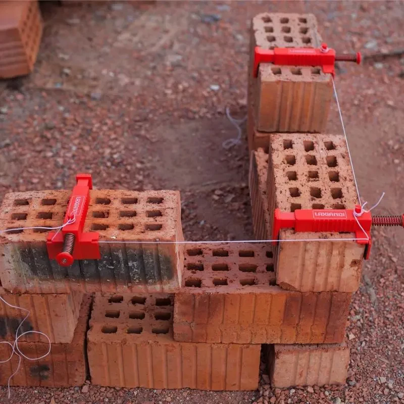 Wire & Drawer Bricklaying Tool Holder – Pair of Stainless Cable Clamps