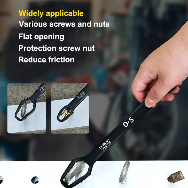 Double-Head Adjustable Torx Wrench – 8–22mm Multi-Purpose Tool