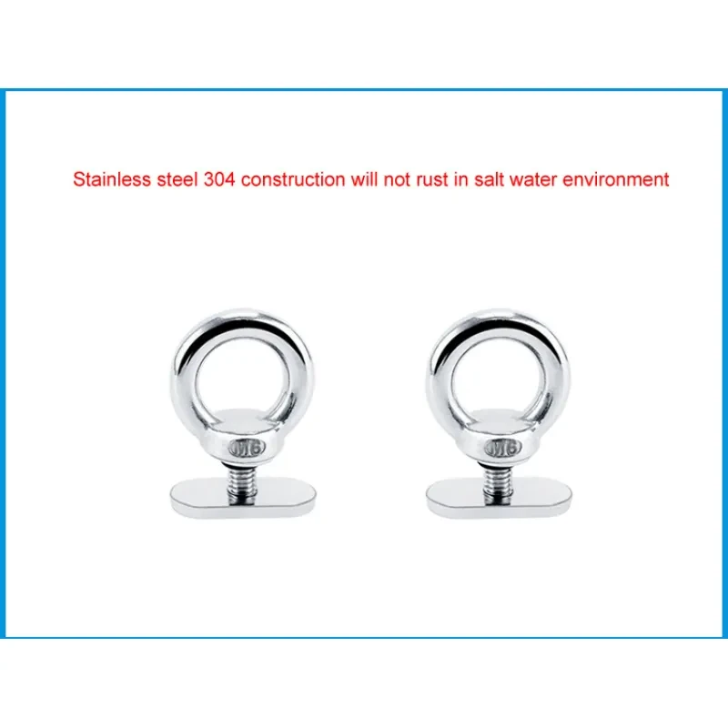 Stainless Steel Eye Screw Nut | 304 Slide Rail Track Lifting Ring